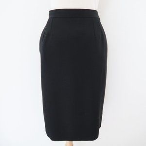 vtg YVES SAINT LAURENT Black Pencil skirt